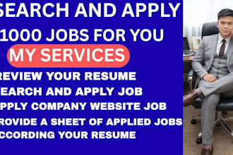 search and apply 1000 job for you