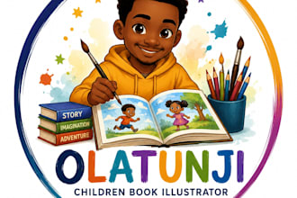 create cute kindergarten workbook illustrations or preschool illustration design