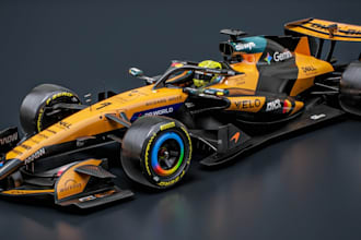 blend,rhino,skp 3dvehicle render,f1 car,front wing,livery design,exterior engine