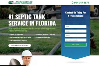 design wix septic company website tank repair website aerobic septic website