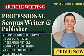 write publish article writing on scopus q1 q2 q3 q4 ssci sci indexed journal