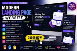 build a modern responsive landing page