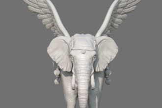 do custom 3d character modeling 3d bust for printing