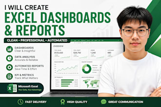 create automated excel dashboards and reports