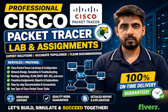 assist in cisco packet tracer labs on cisco packet tracer