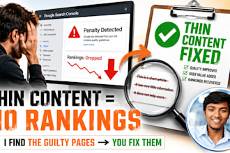 identify thin content pages on your website with manual SEO audit