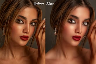 do high end photo retouching, skin retouching, in photoshop