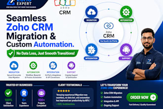 do zoho CRM migration and custom workflow automation