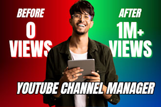 manage youtube channel and seo to growth channel