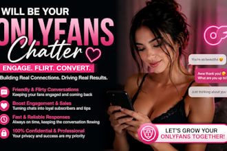 be your professional onlyfans chatter and sales expert