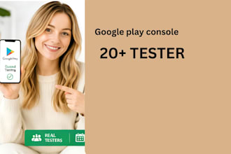 provide real 12 testers for google play closed testing