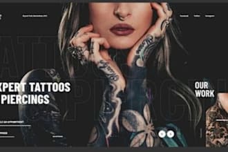 build wix tattoo artists website wix piercing studios website