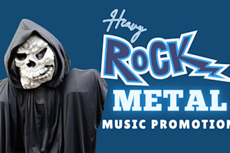 heavy rock metal music promotion spotify music stream rock metal playlist promo