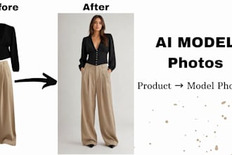 transform clothing photos into realistic ai fashion model