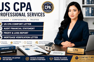 write urgent cpa letter, mortgage letter, income verification,CPA comfort letter