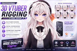 draw, rig live 2d vtuber model, vtuber debut, 3d vriod vtuber rigging, obs setup
