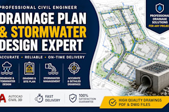 create site drainage plan grading and stormwater design