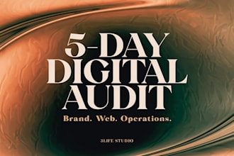 audit your brand, website, and operations in 5 days