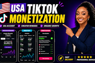 set up a usa tiktok account with tiktok monetization and organic growth strategy