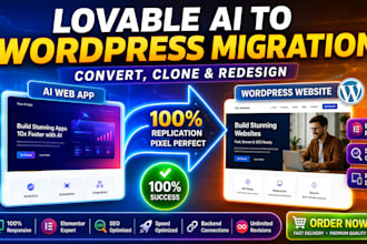 clone, redesign, or migrate lovable ai to wordpress website