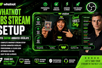 setup whatnot vertical stream for auctions or sport with obs