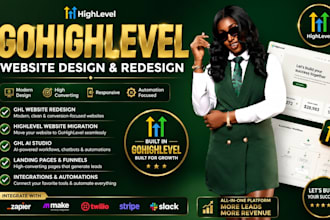 do gohighlevel website design, ghl website redesign, ghl automation, CRM expert