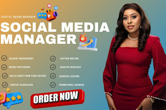 be your social media manager content creator social media marketing manager