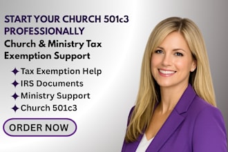 prepare church 501c3 and ministry tax exemption documents
