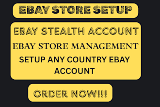 create ebay store open ebay account high limit ebay seller account