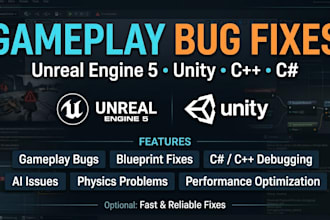 fix bugs in your unity or unreal engine game