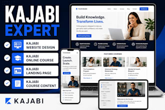 do kajabi website design, kajabi online course, kajabi landing page