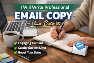 write professional business emails and copy