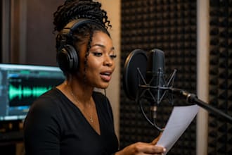 record a super quality caribbean or jamaican female voice over for you