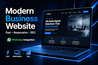 build a modern arabic and french business website
