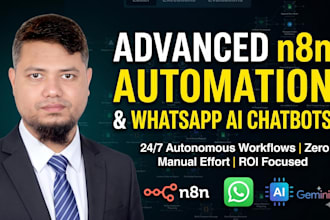 build custom n8n automation workflows and ai chat bots