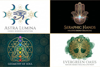 design sacred geometry mystical mandala spiritual logo