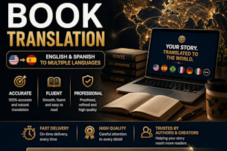 translate books for multiple languages