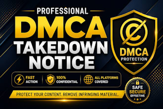 send professional dmca takedown notices to remove stolen content