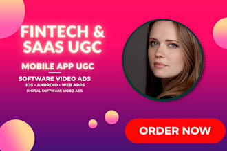 create fintech app ugc videos for digital software mobile ads