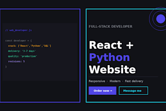 build a responsive website or landing page