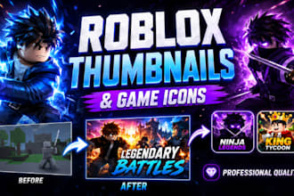 create roblox thumbnails and game icons for your game