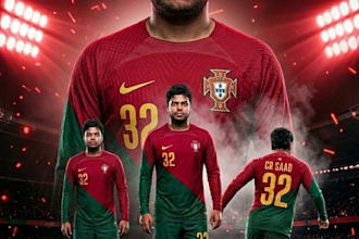 create professional ai football poster and sports edit