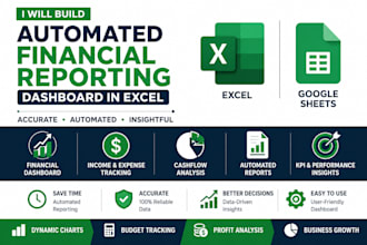 build automated financial reporting dashboard in excel