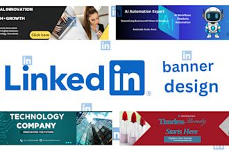 design a professional linkedin banner cover and post