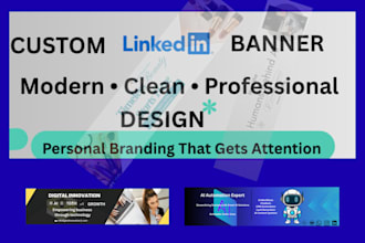 design a professional linkedin banner