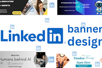 design a professional linkedin banner