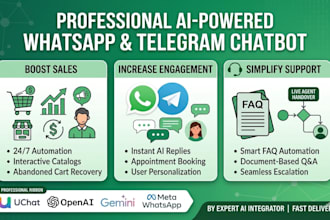 build a uchat whatsapp ai chatbot with openai for ecommerce