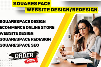 design or redesign a modern squarespace website