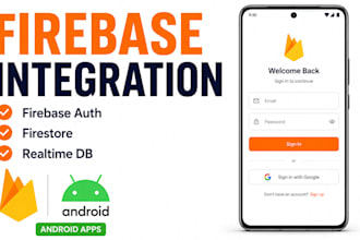 integrate firebase auth and database in android app