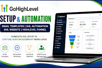 setup gohighlevel email template ghl automation ghl website highlevel funnel